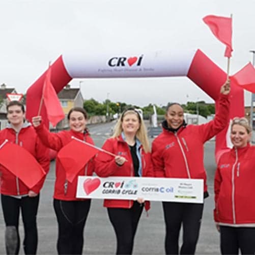 Croí Corrib Charity Cycle 2026 fundraising white label microsite with custom branding