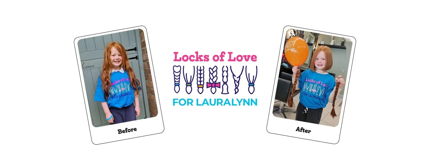 Locks of Love fundraising white label microsite with custom branding